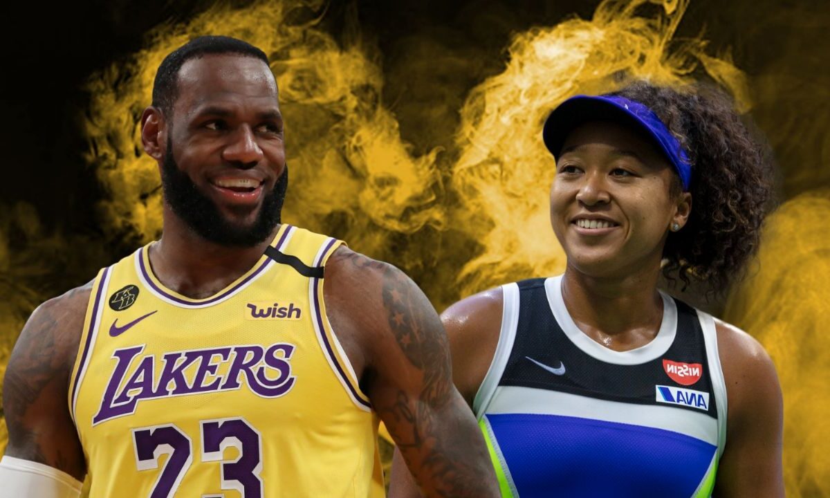 Naomi Osaka y LeBron James