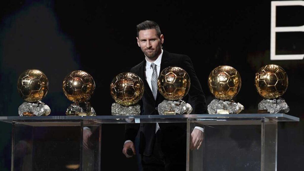 Messi y sus balones de oro