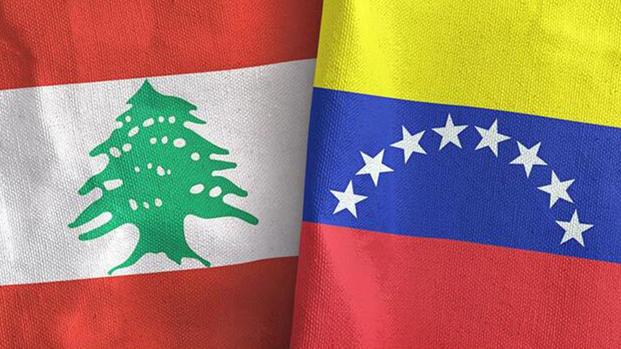 Banderas Libano Venezuela