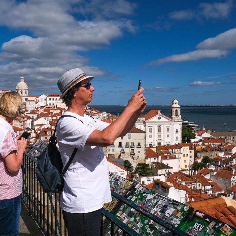 Turistas estadounidenses en Portugal