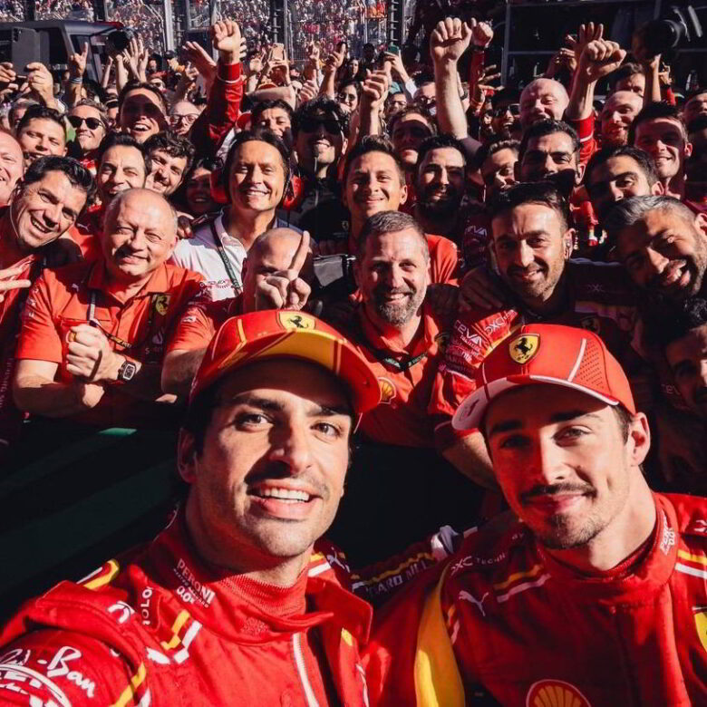 Imagen referencial - Triunfo de Ferrari - GP Australia 2024