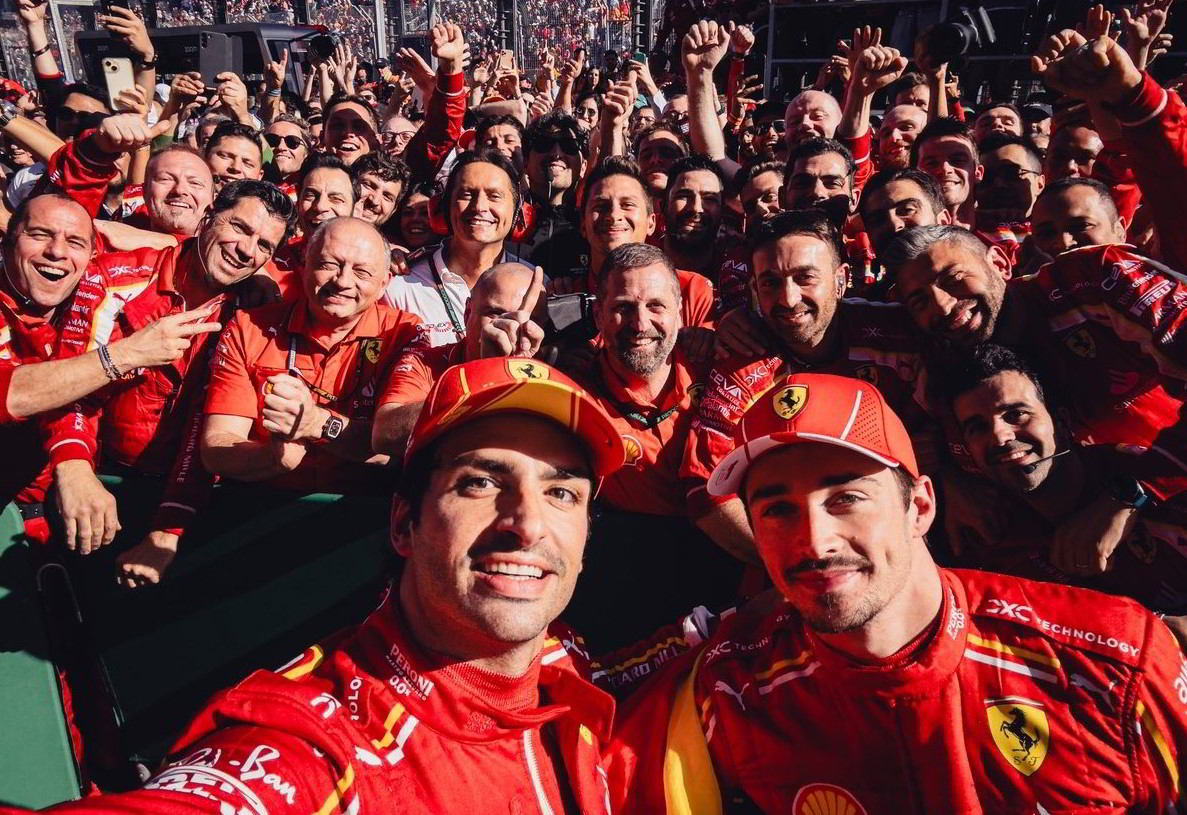 Imagen referencial - Triunfo de Ferrari - GP Australia 2024