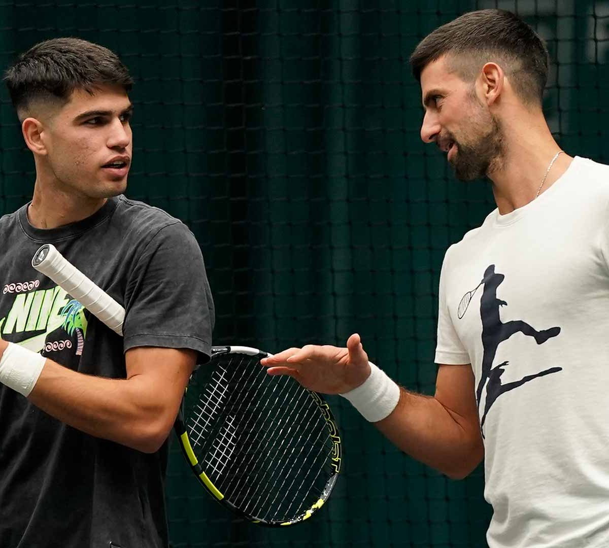 Alcaraz y Djokovic