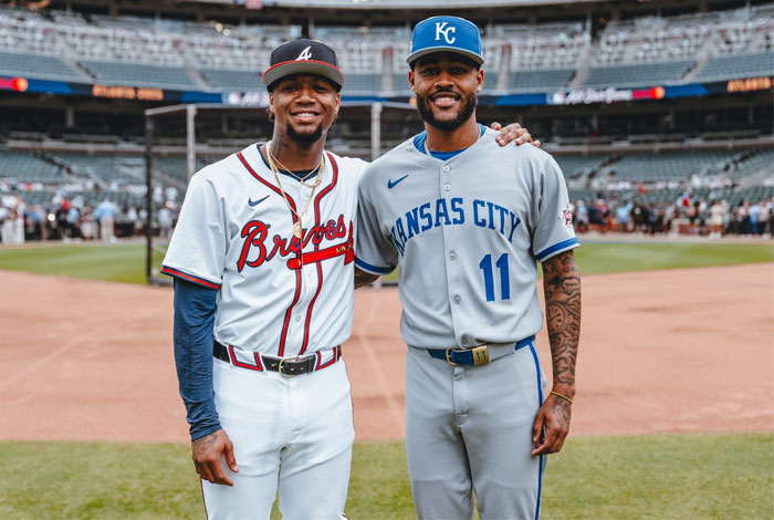 Ronald Acuña Jr. y Maikel García