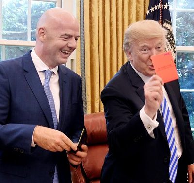 Donald Trump y Gianni Infantino