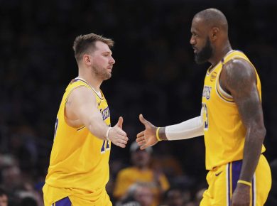 Luka Doncic y LeBron James