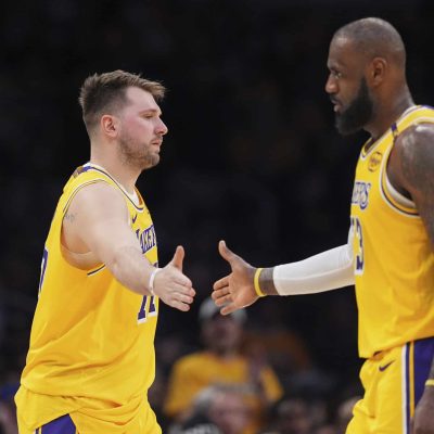 Luka Doncic y LeBron James