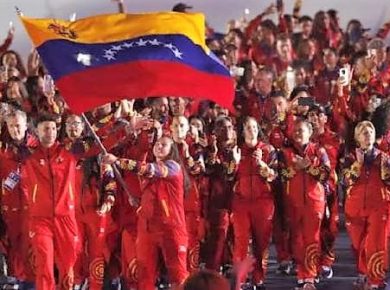 Desfile delegacion venezolana