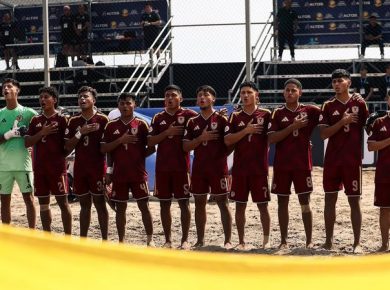 Vinotinto Sub-20 - fútbol playa