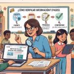 Es indispensable que los jovenes aprendan a verificar fuentes confiables y a detectar si una imagen fue creada con inteligencia artificial. Imagen IA Gemeni