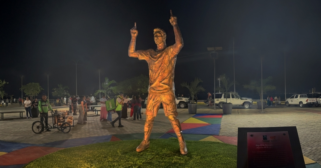 Estatua de Messi en Maracaibo