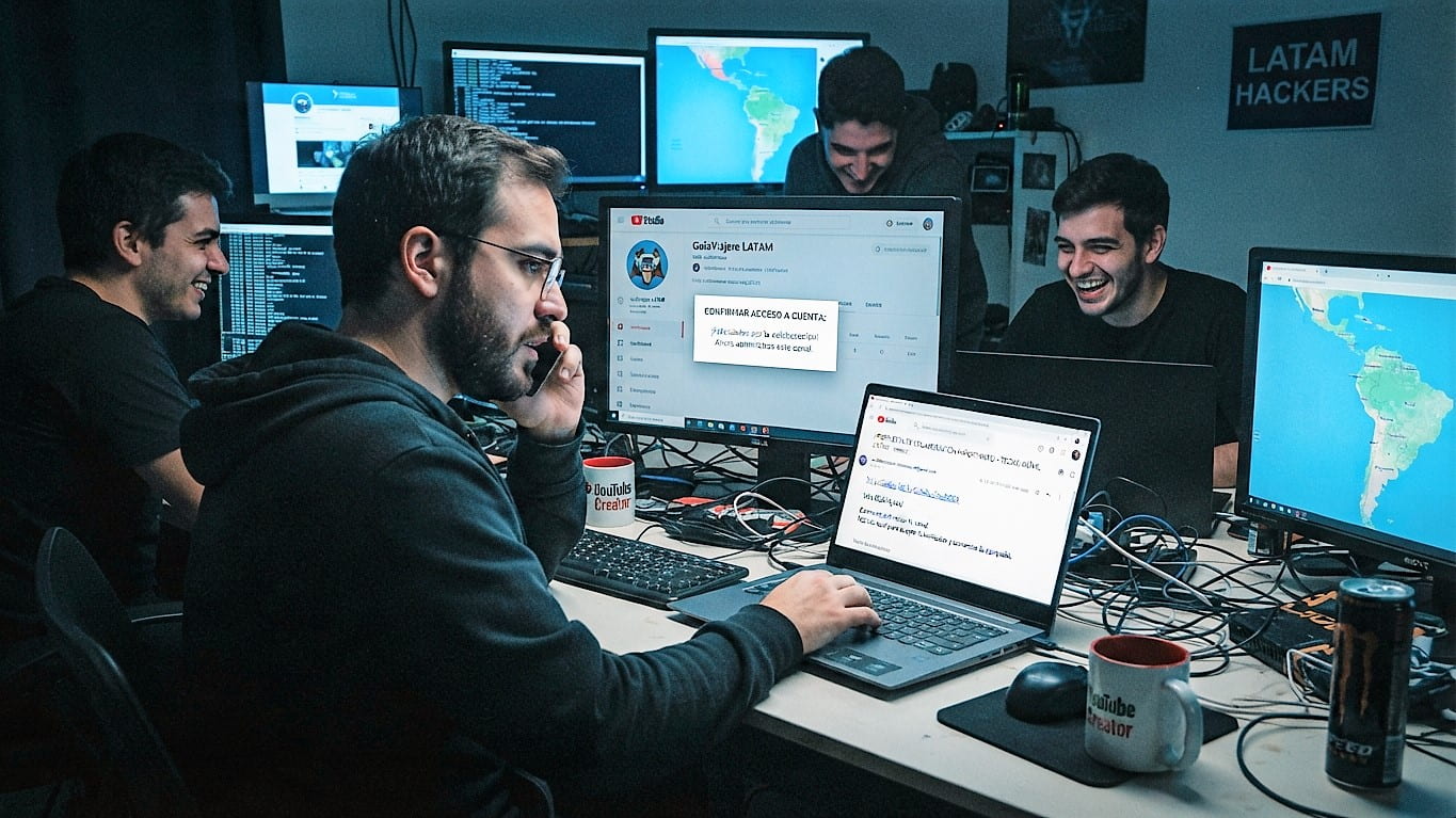 Falsas colaboraciones para tomar control de cuentas de YouTube en Latinoamerica Imagen referencial suministrada por ESET y Comstat R