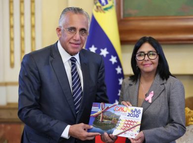 Delcy Rodríguez - Centro Caribe Sports - Juegos Centroamericanos y del Caribe 2030
