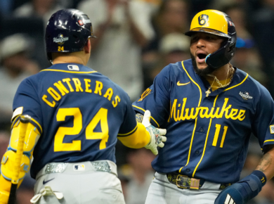 Jackson Chourio y William Contreras